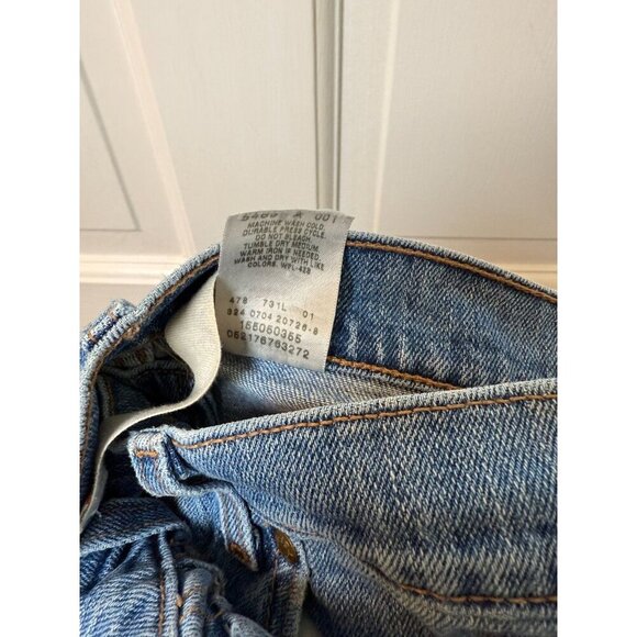 Levi's 505 Women's Long Straight Leg Nouveau Low Jeans Size 8L - Picture 12 of 14